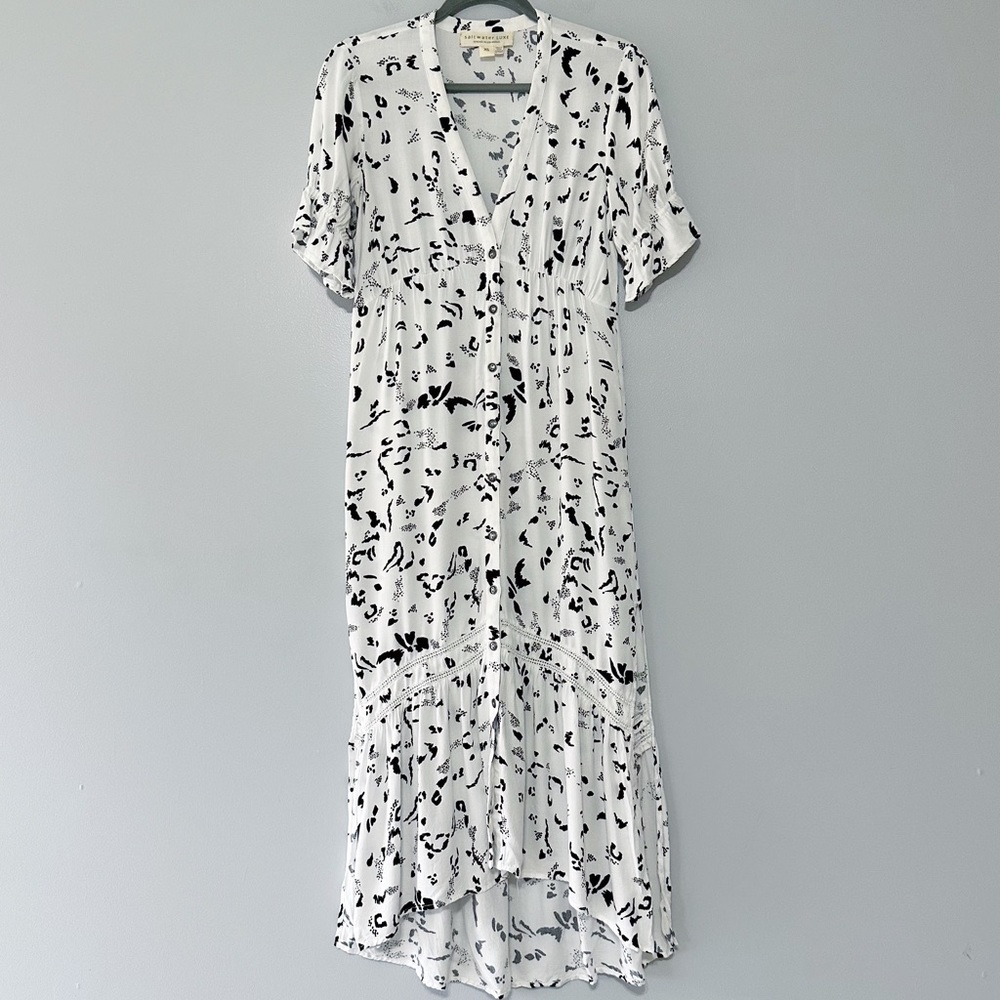 Saltwater Luxe Abstractโ Animal Print Maxi Dress
